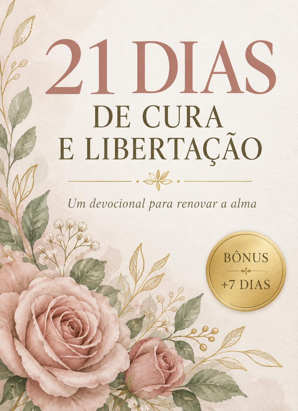 Capa do devocional 21 Dias de Cura e Libertação, da Pastora Sara Ben